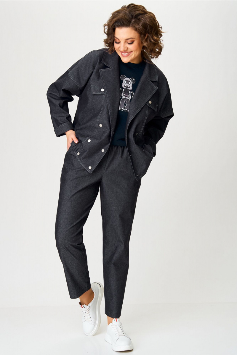 Брючный комплект Aira Style 24219 графитовый