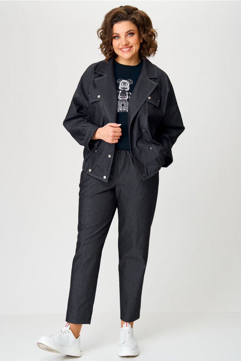 Брючный комплект Aira Style 24219 графитовый