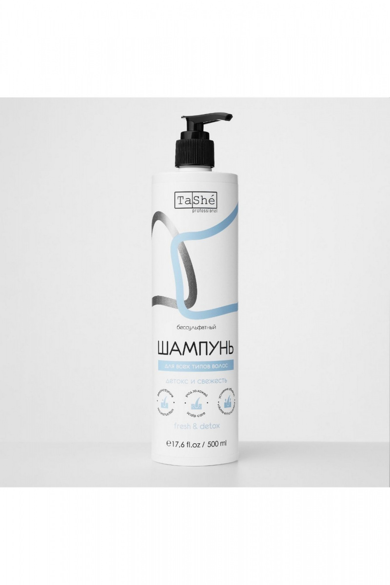 Наборы с шампунем TaShe Fresh & Detox Набор для регуляции жирности кожи головы 500 мл