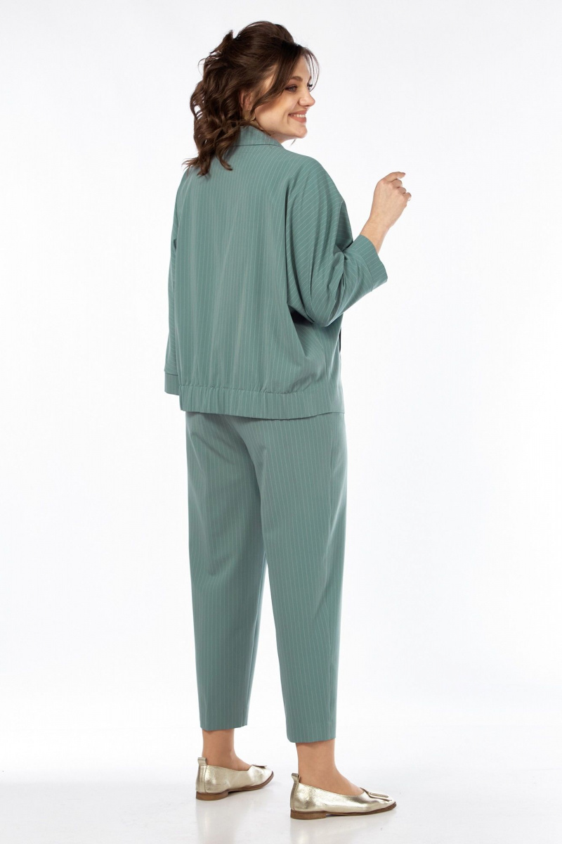 Брючный костюм Alani Collection 2084 светло-бирюзовый