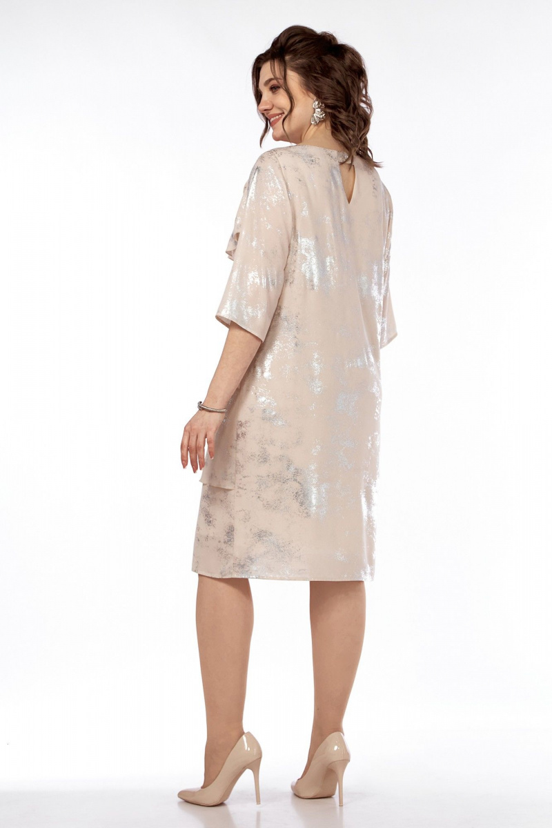 Платья Alani Collection 2310 беж+напыление