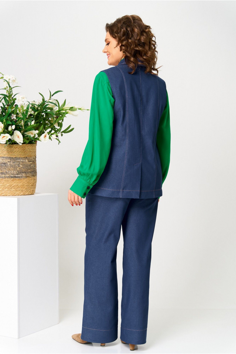 Жилеты AVA fashion М-109 синий