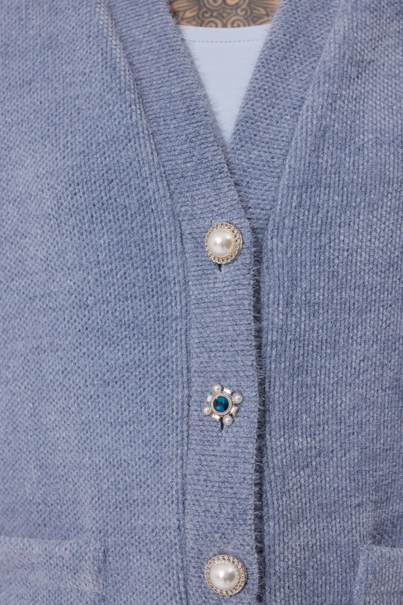 Кардиганы MG Wear 1005 голубой
