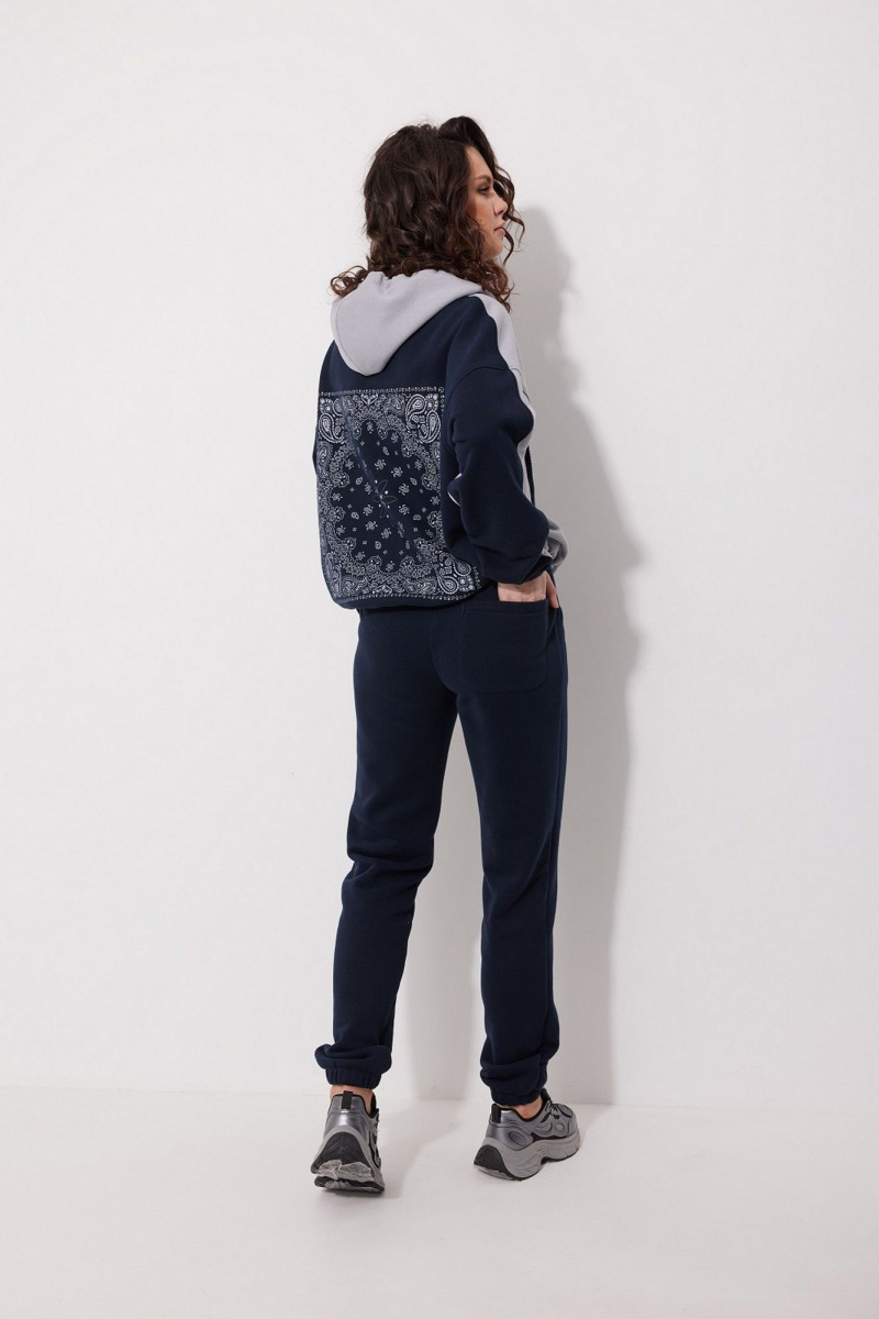 Толстовки и олимпийки MG Wear 2243 сине-серый