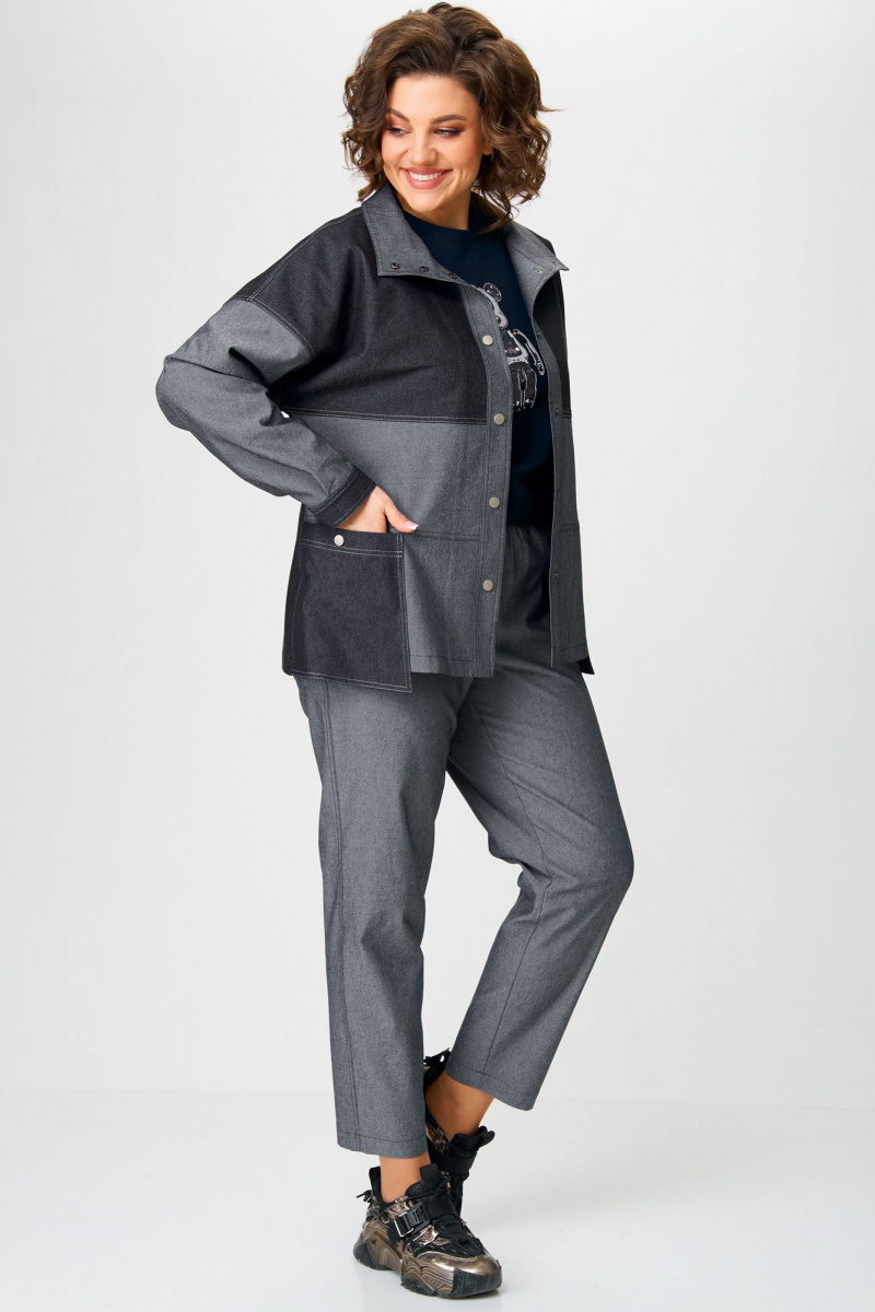 Брючный комплект Aira Style 24221 серый_графит