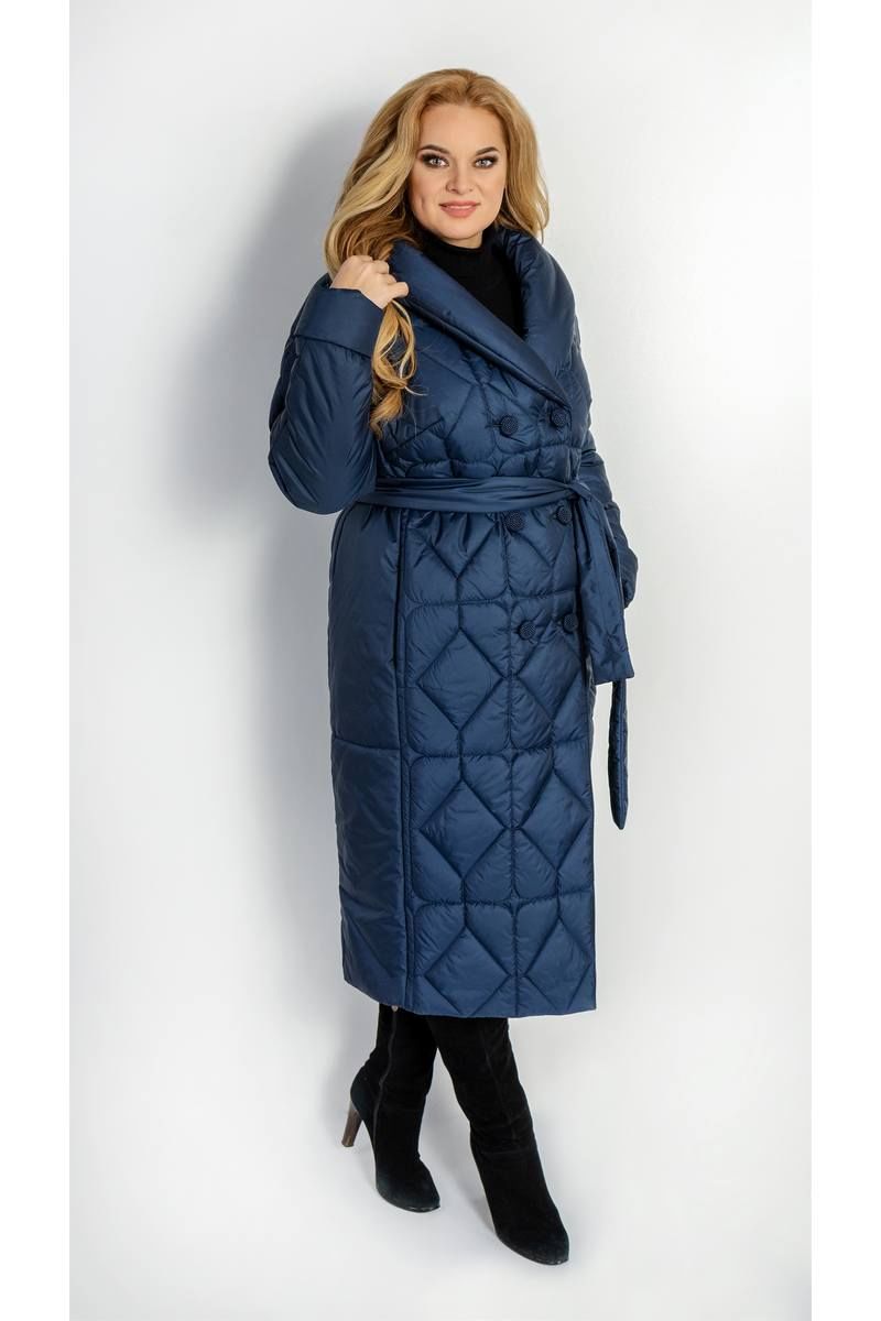 Женское пальто TrikoTex Stil М3820 синий