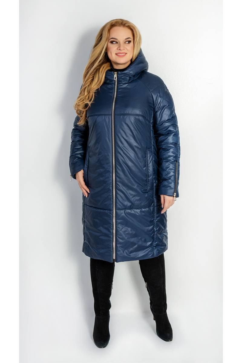 Женское пальто TrikoTex Stil М3620 синий