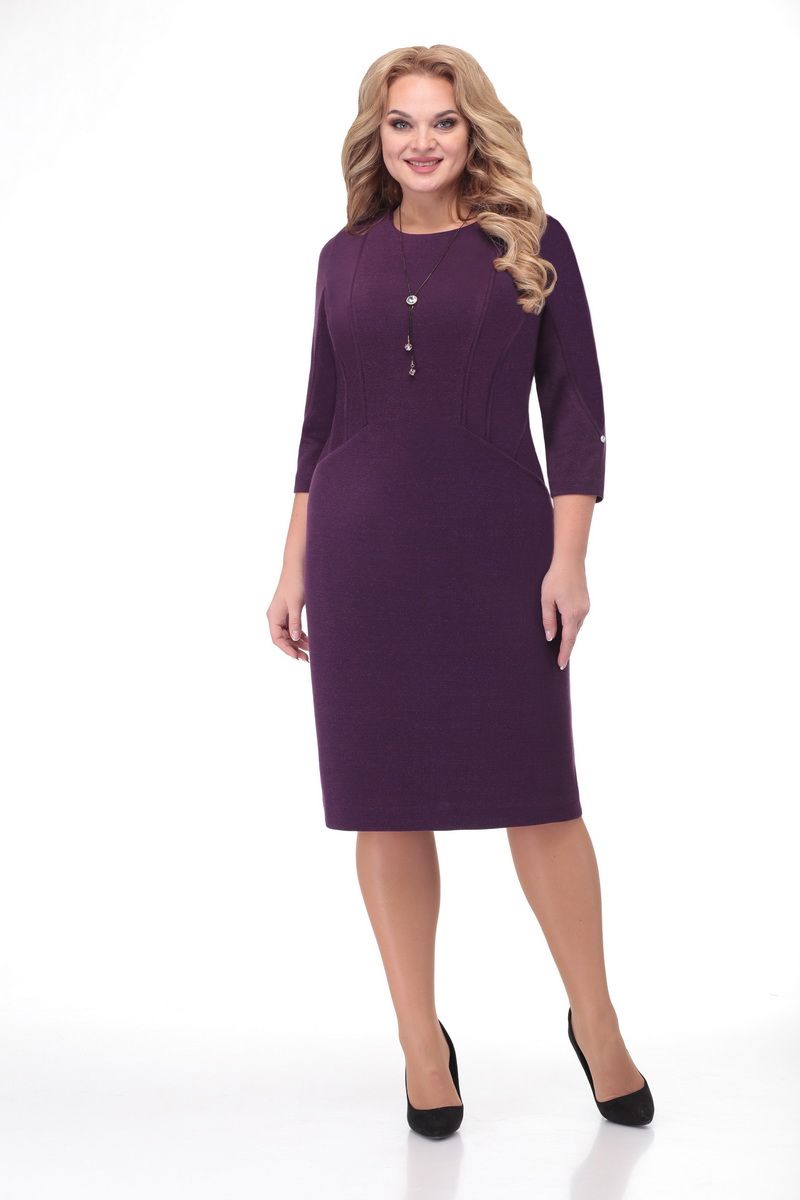 Платье VOLNA 1172 ежевично-фиолетовый