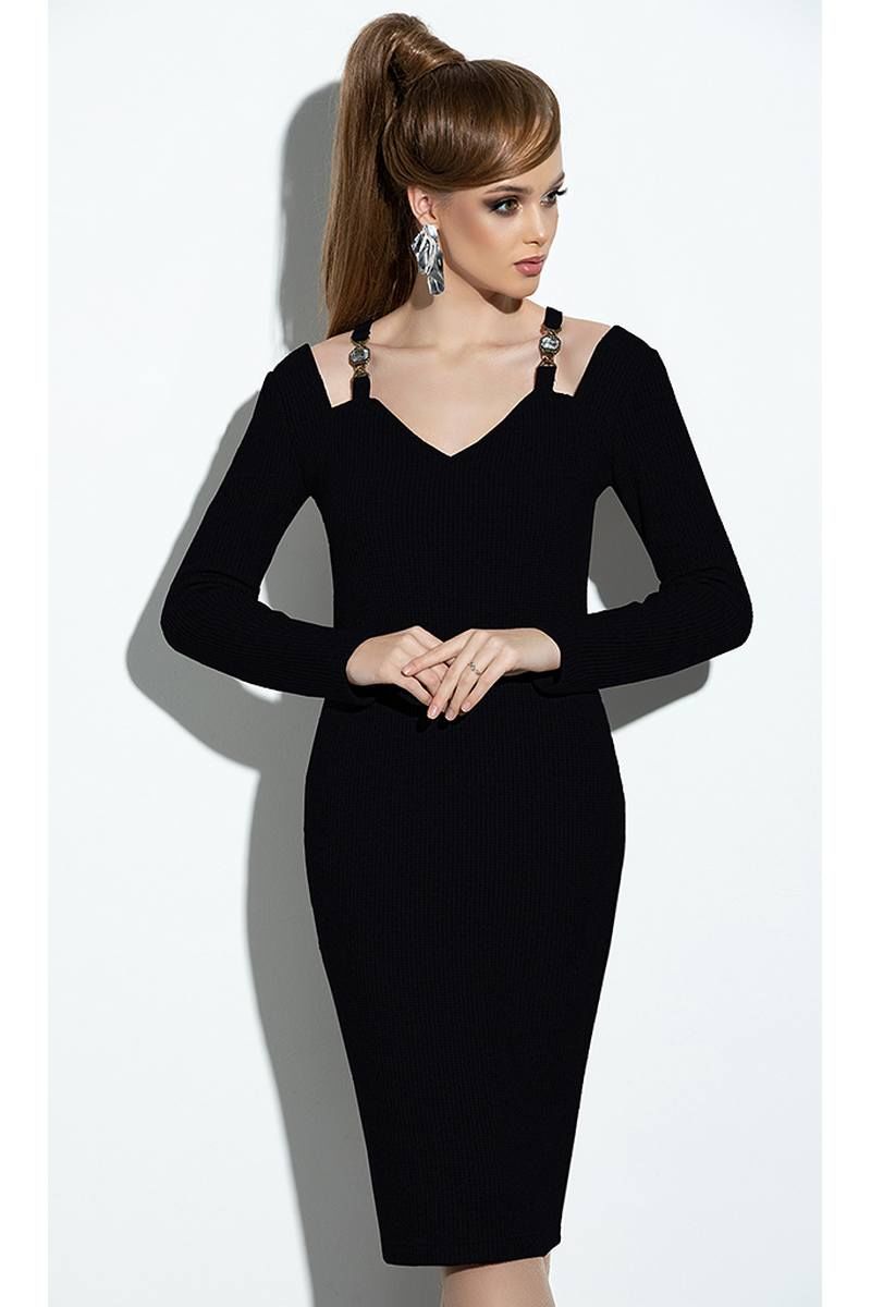 Платье Diva 1203-1 черный