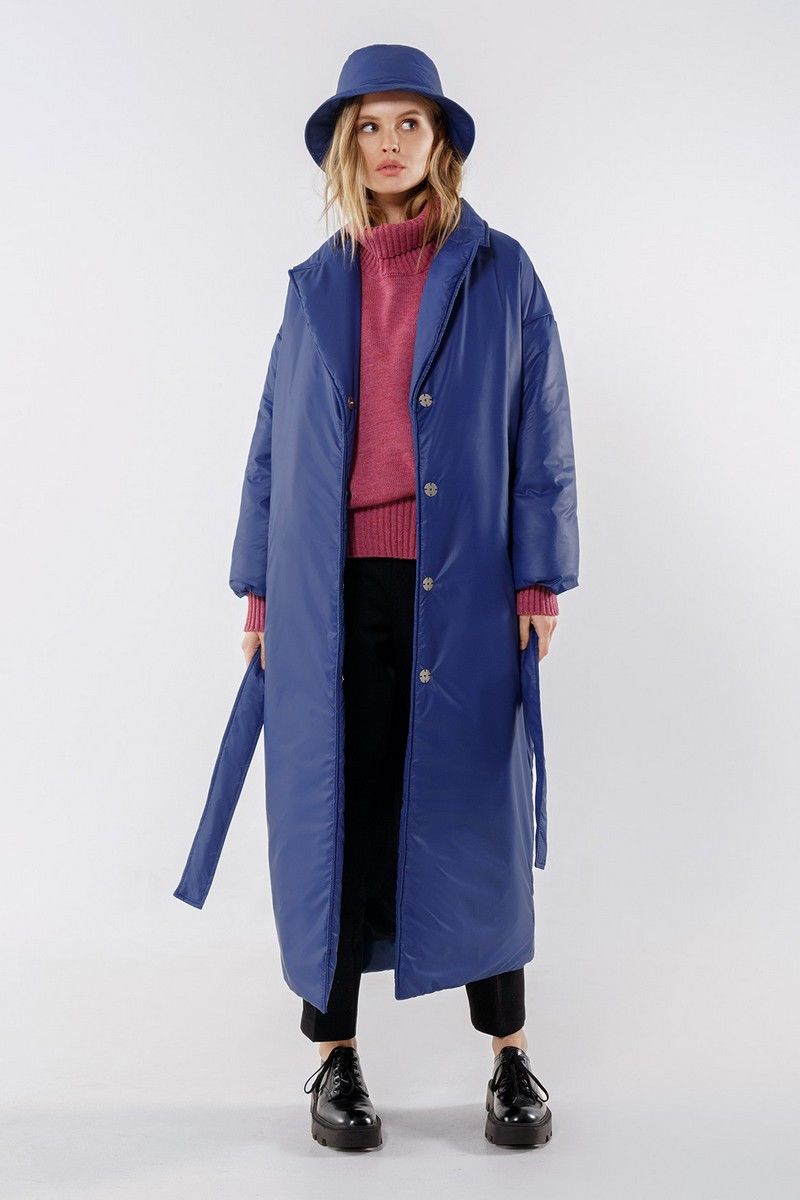 Женское пальто PiRS 1994 синий
