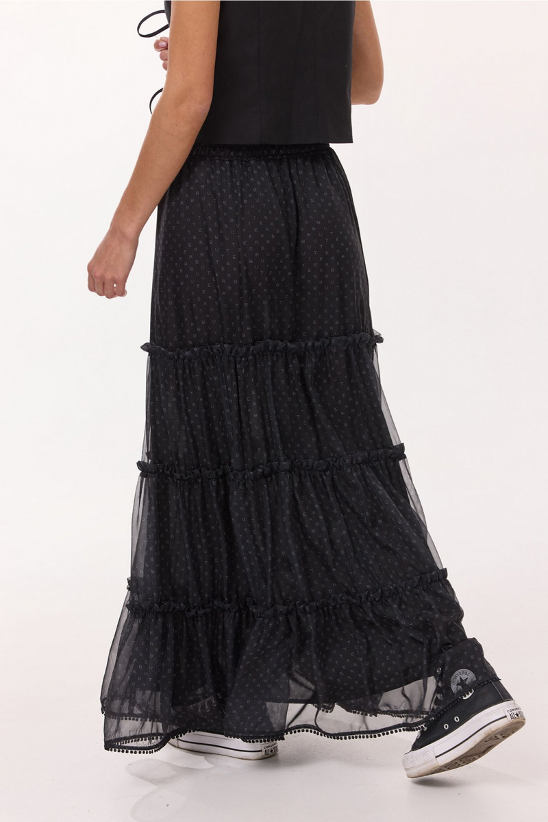 Юбки Butеr 3052 черный _принт