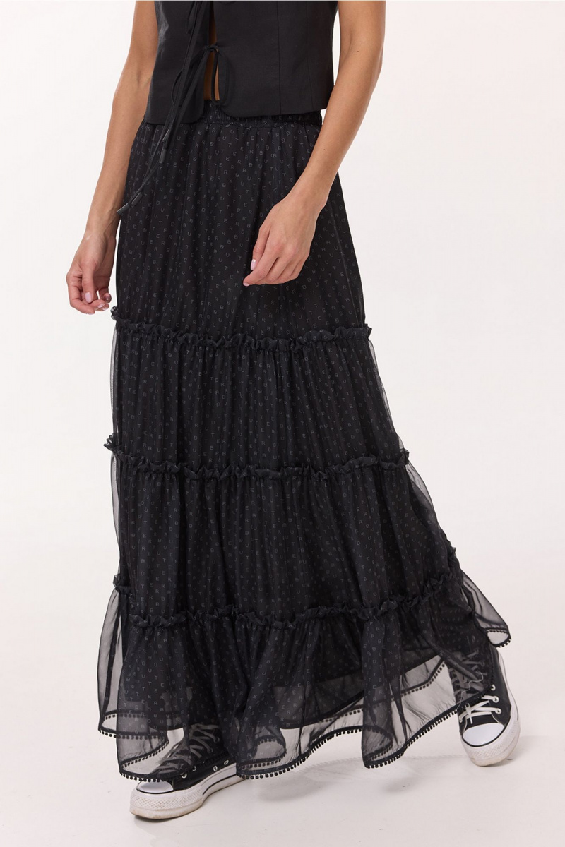 Юбки Butеr 3052 черный _принт