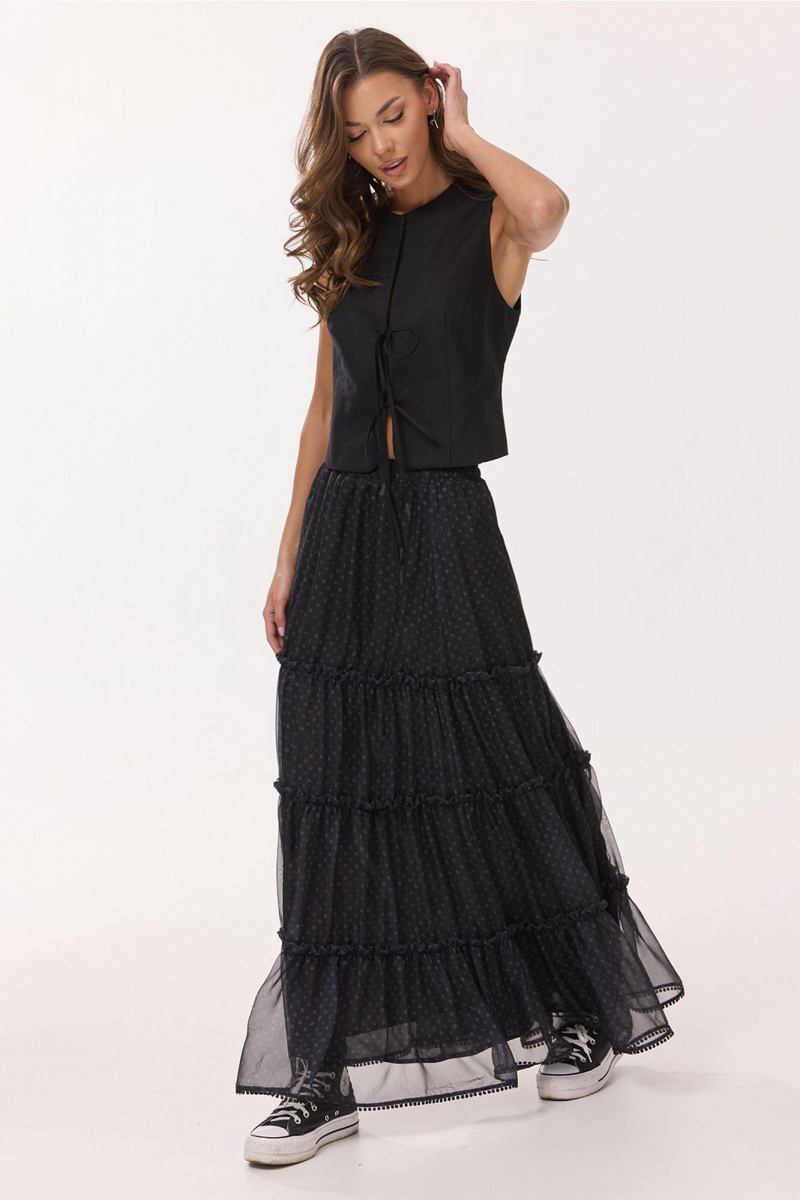 Юбки Butеr 3052 черный _принт