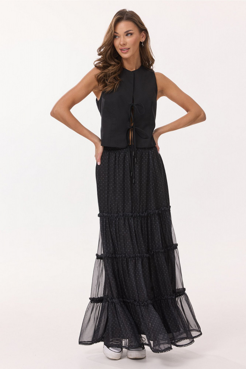 Юбки Butеr 3052 черный _принт