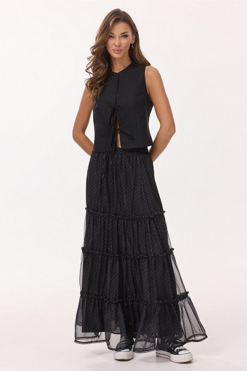 Юбки Butеr 3052 черный _принт