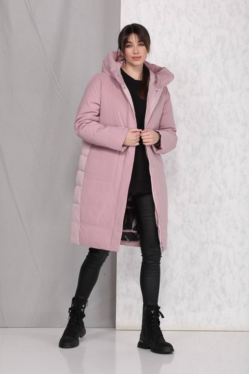 Женское пальто Beautiful&Free 4025 розовый