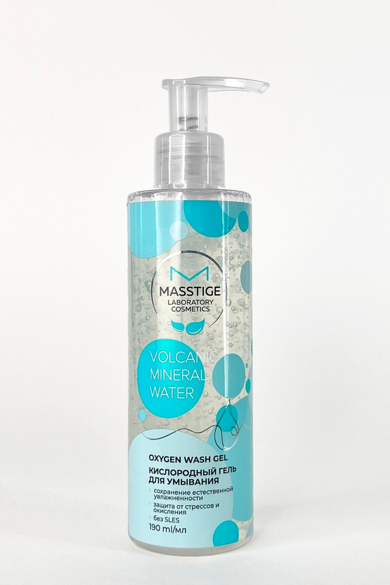 Очищение и демакияж Masstige VOLCANIC MINERAL WATER Кислородный гель для умывания 190 мл