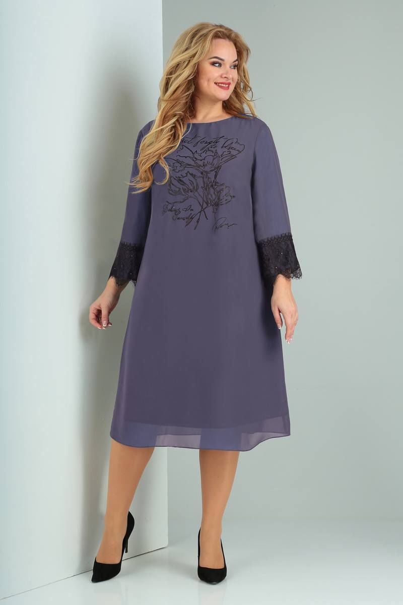 Платья Viola Style 0952 фиолетовый