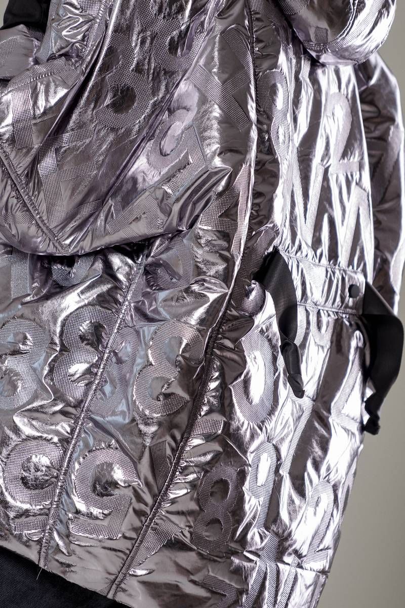 Женская куртка GRATTO 7010 серебро