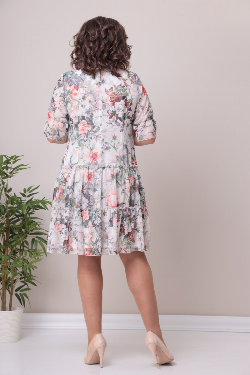 Платья Moda Versal П2328 серо-розовый