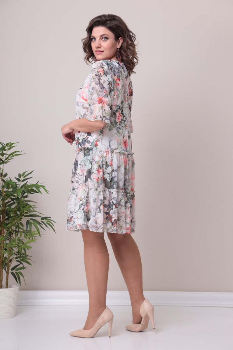 Платья Moda Versal П2328 серо-розовый