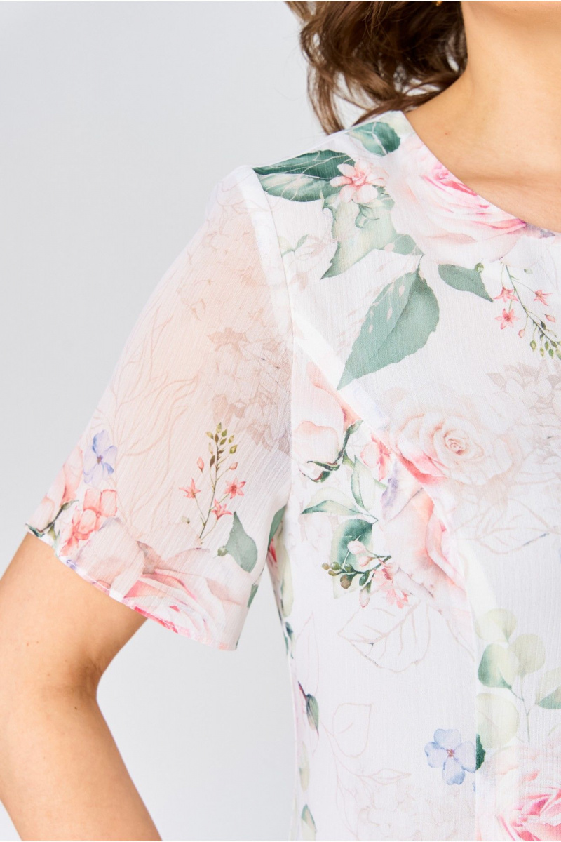 Платья Moda Versal П2383 молочный_короткий_рукав