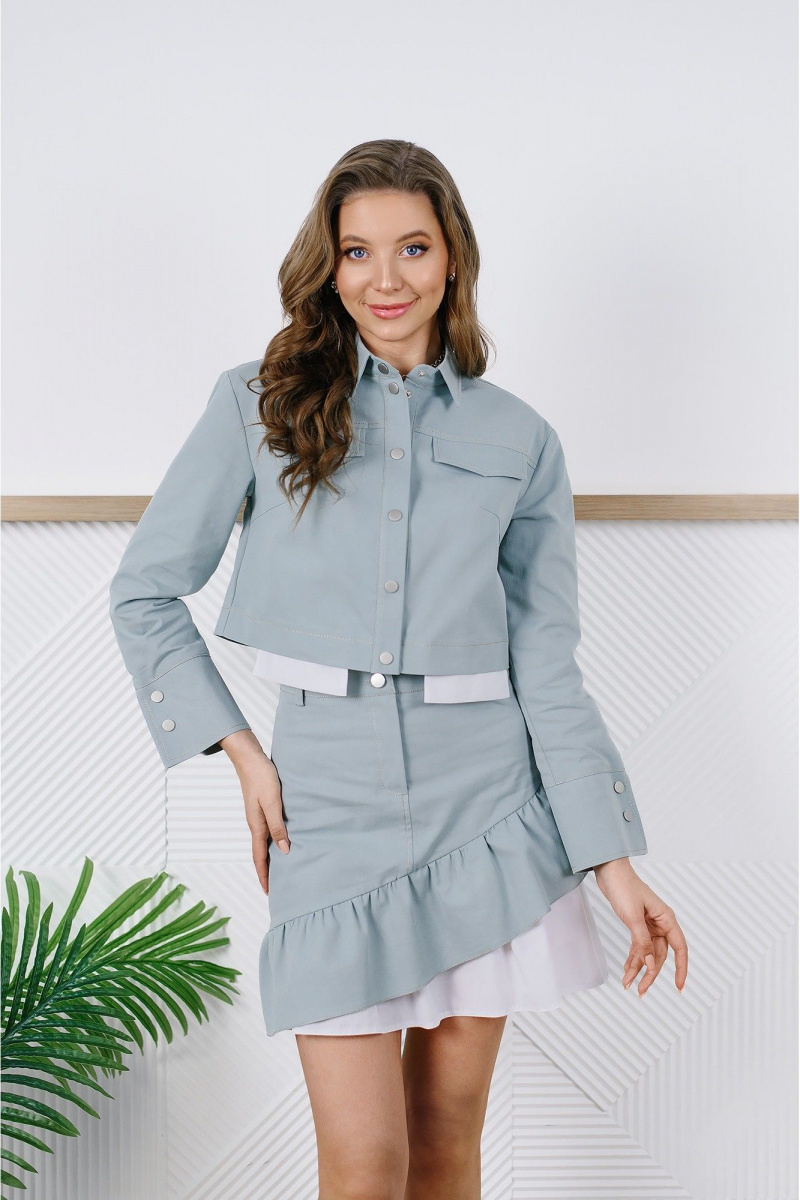 Юбочный комплект MONA STYLE FASHION&DESIGN 24094 полынь