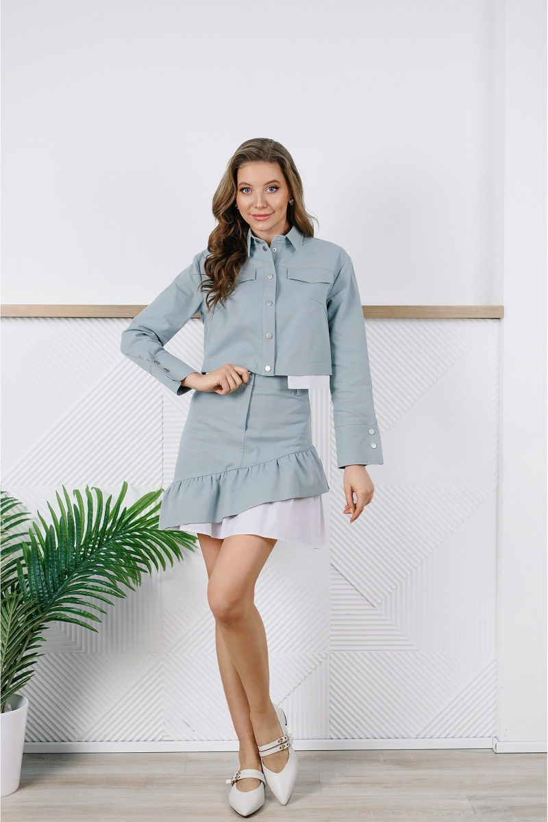 Юбочный комплект MONA STYLE FASHION&DESIGN 24094 полынь