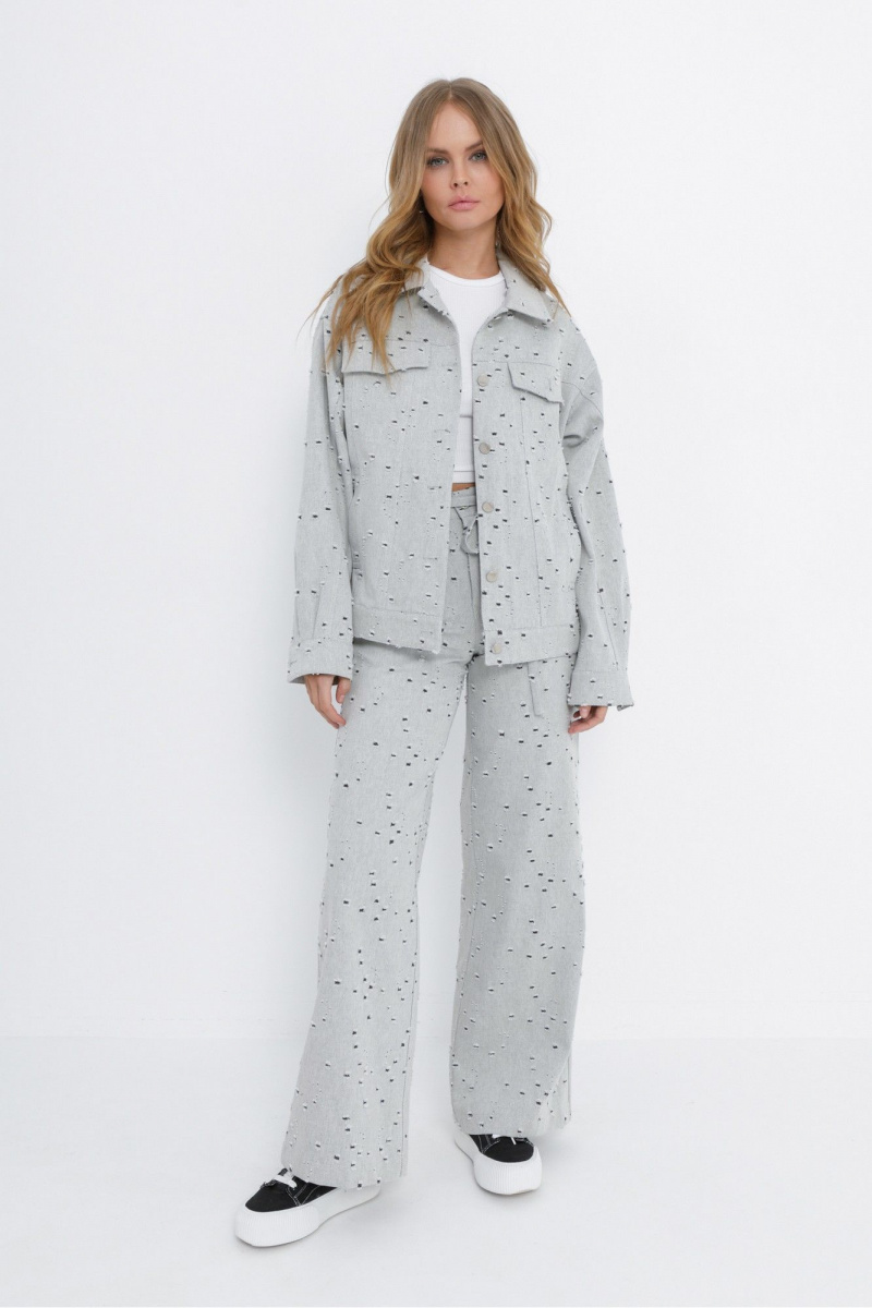 Брюки PiRS 5850 серый_цвет