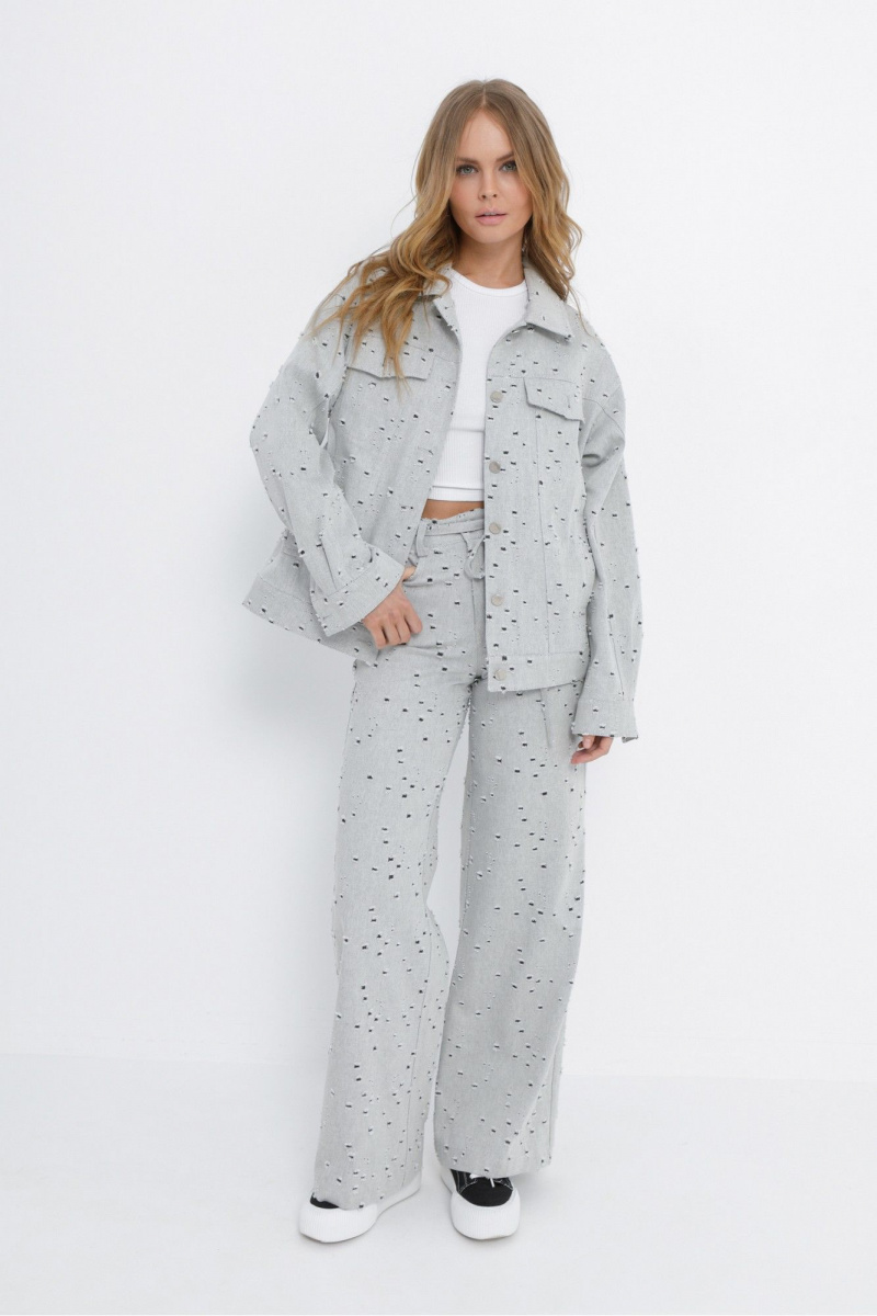 Брюки PiRS 5850 серый_цвет