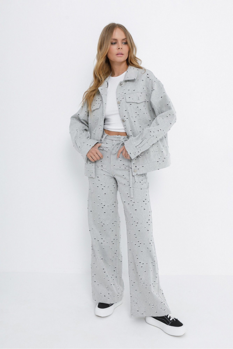 Брюки PiRS 5850 серый_цвет