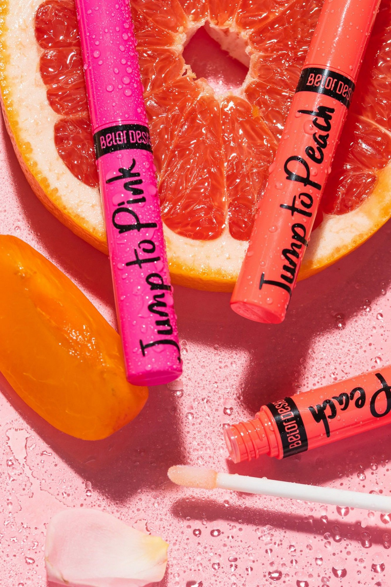 Блески и тинты Belor Design Блеск для губ меняющий цвет Jump to Peach
