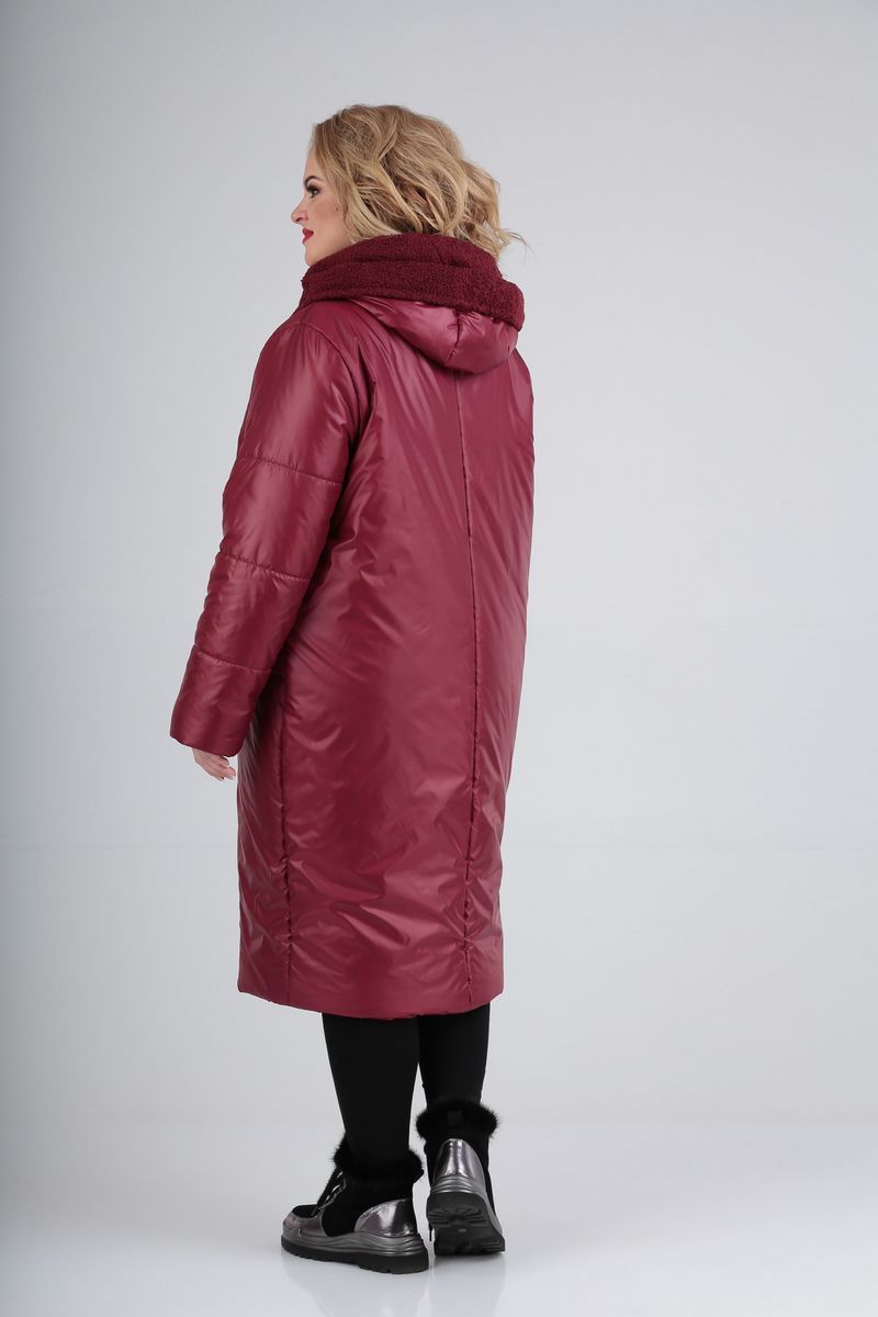 Женское пальто Диомант 1577 бордо