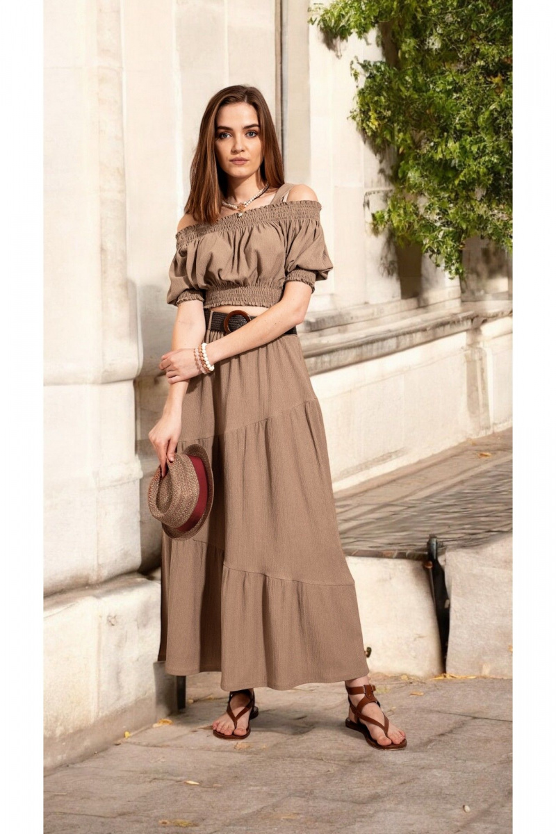Блузы Nova Line 20865 кофейный