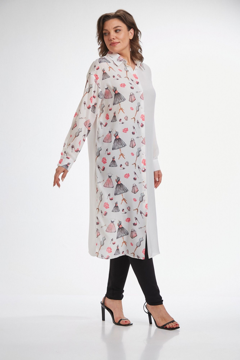 Рубашки Avenue Fashion 0315-4 молочный+дизайн
