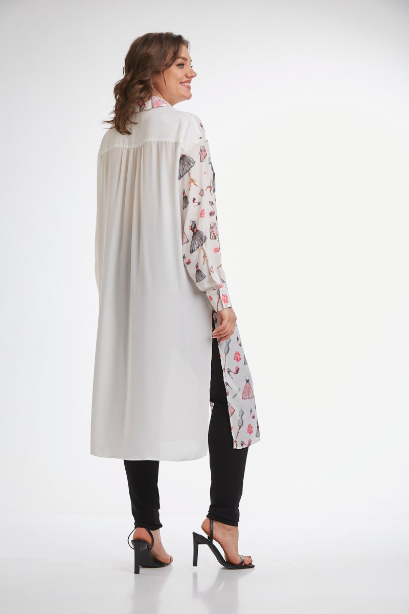 Рубашки Avenue Fashion 0315-4 молочный+дизайн