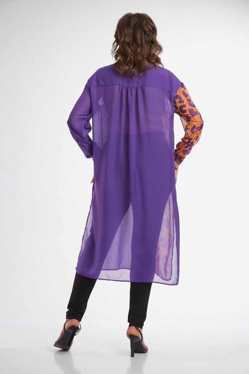 Рубашки Avenue Fashion 0315-5 фиолетовый+дизайн