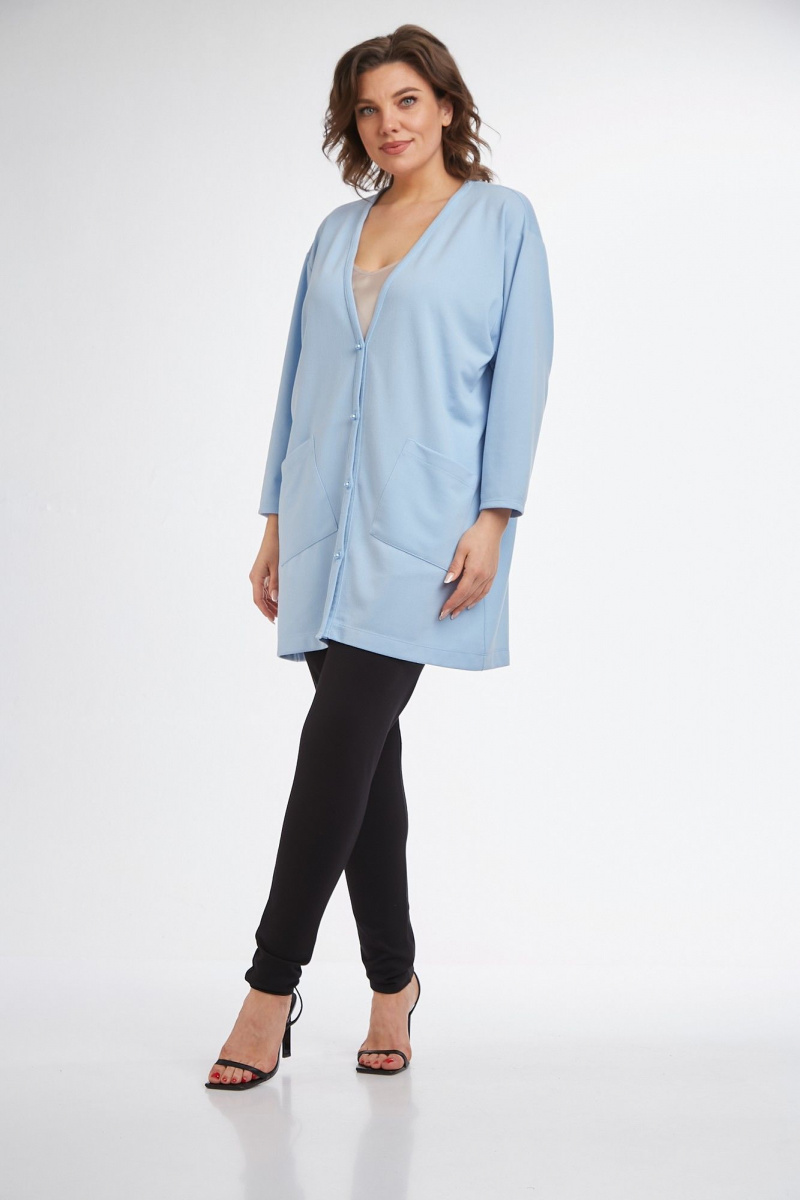 Кардиганы Avenue Fashion 0336 голубой