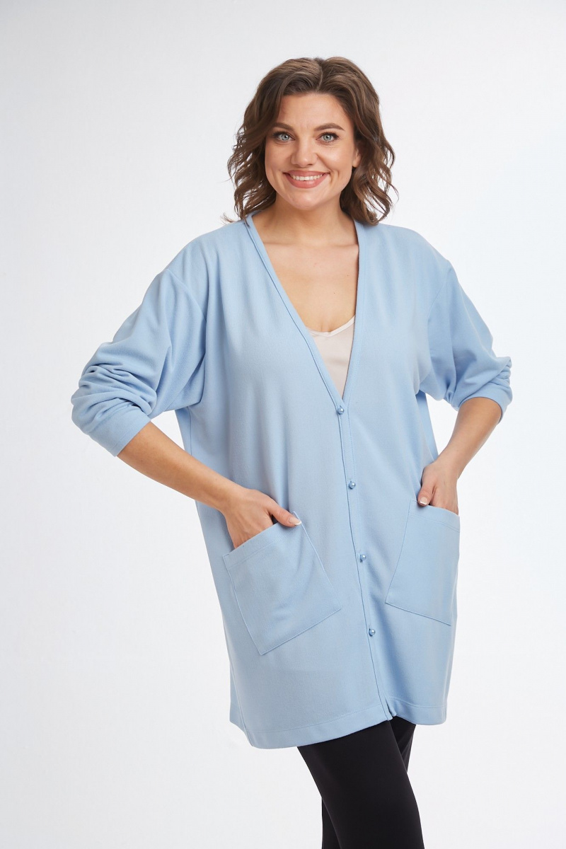 Кардиганы Avenue Fashion 0336 голубой