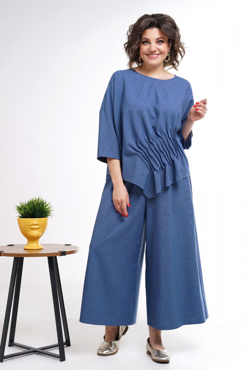 Брючный комплект Alani Collection 2311 синий
