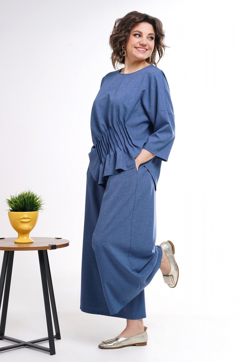 Брючный комплект Alani Collection 2311 синий