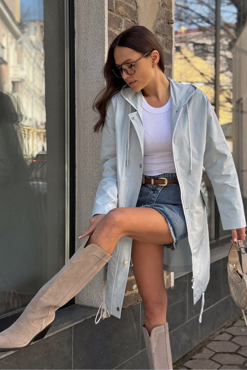 Женская куртка Rumoda 2255 голубой