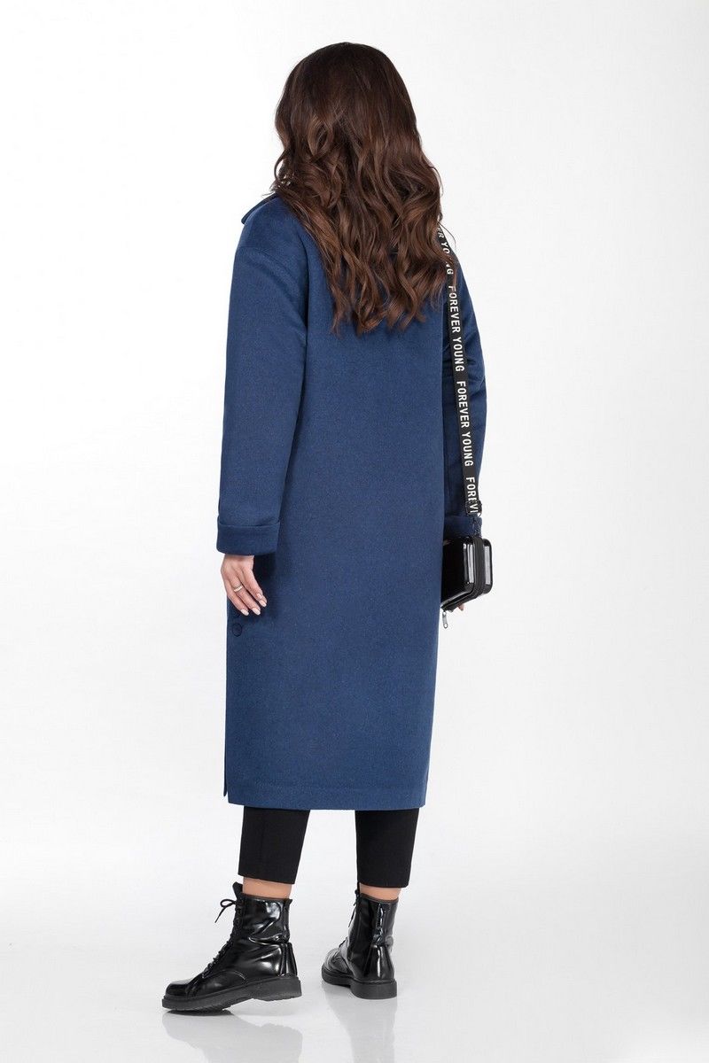 Женское пальто TEZA 2037 синий