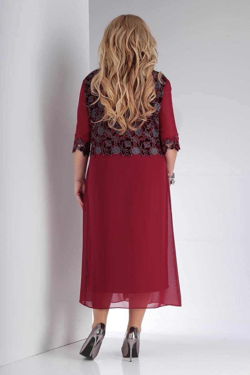 Платье Viola Style 0956 вишневый