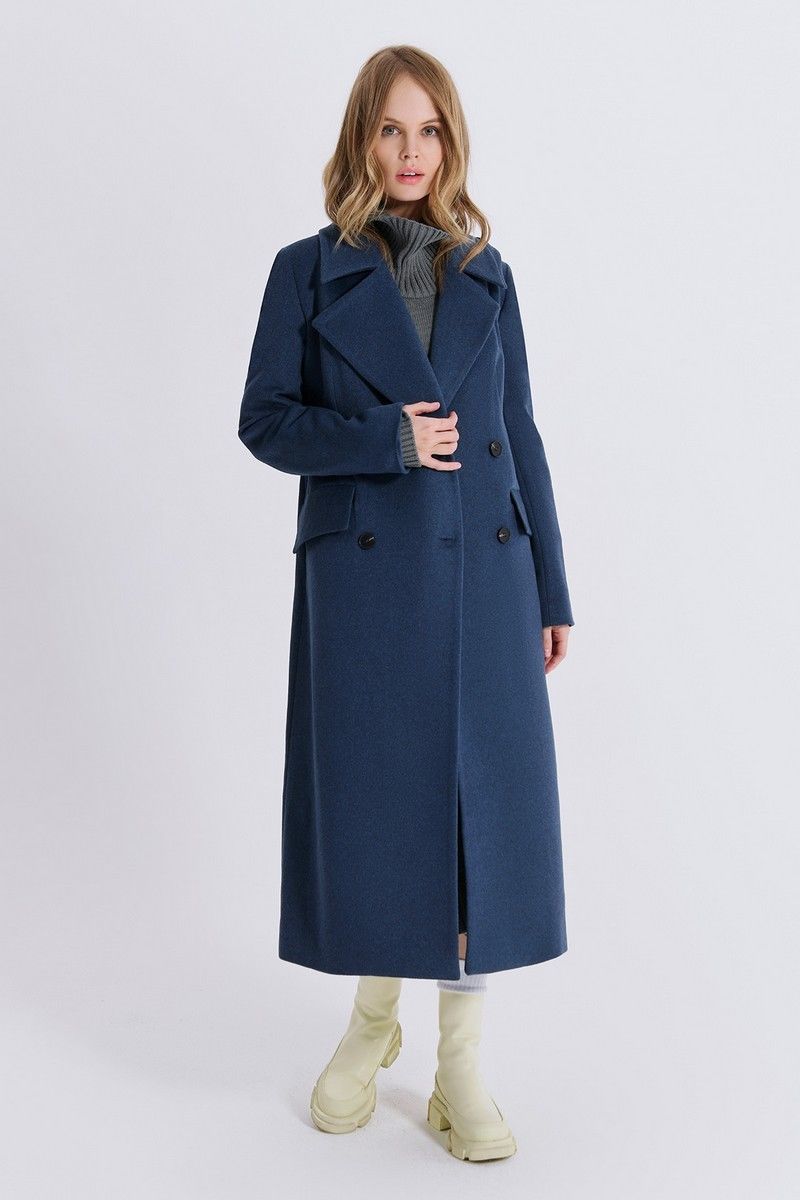Женское пальто PiRS 2486 синий