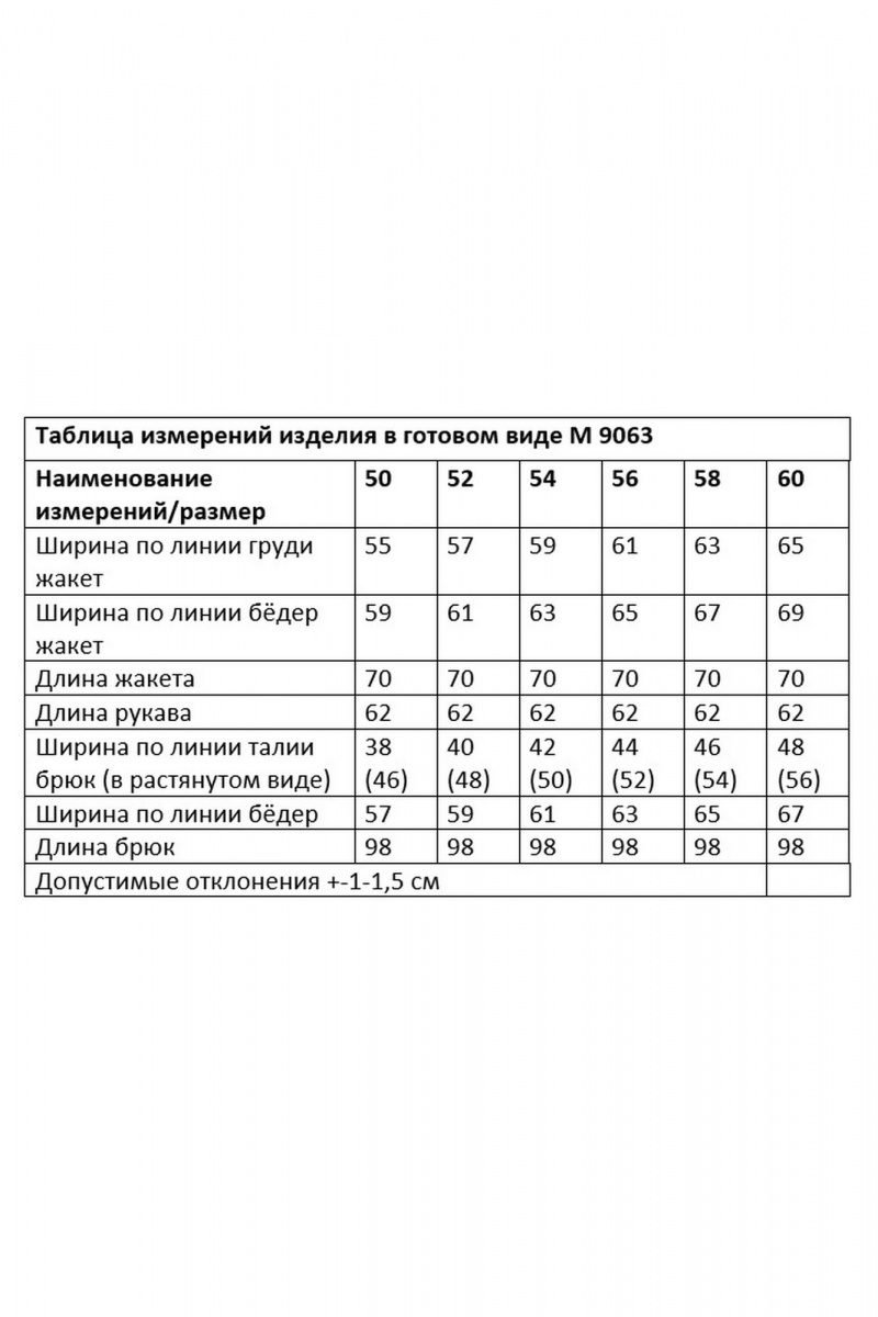 Брючный костюм Andina city 9063-25  синий