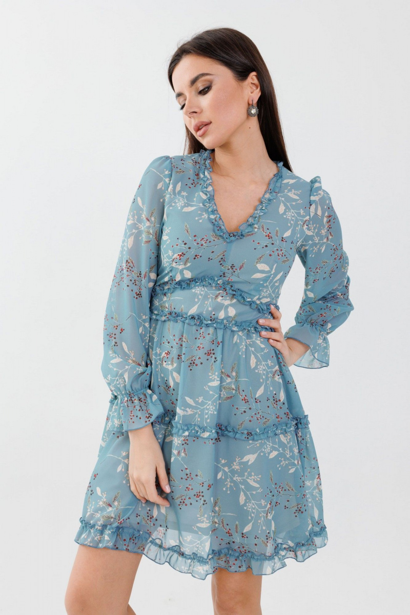 Платья Anelli 1580 голубая_лагуна