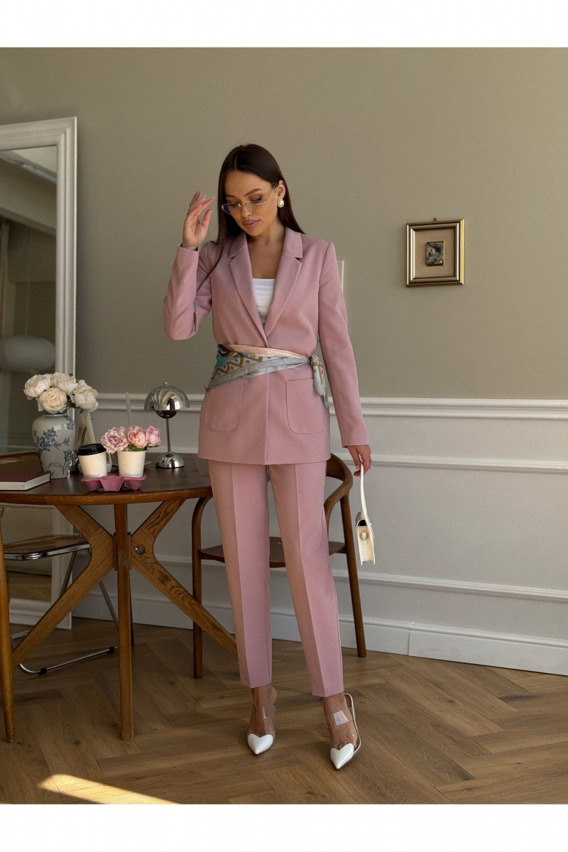 Брючный костюм Dilana VIP 2056 розовый