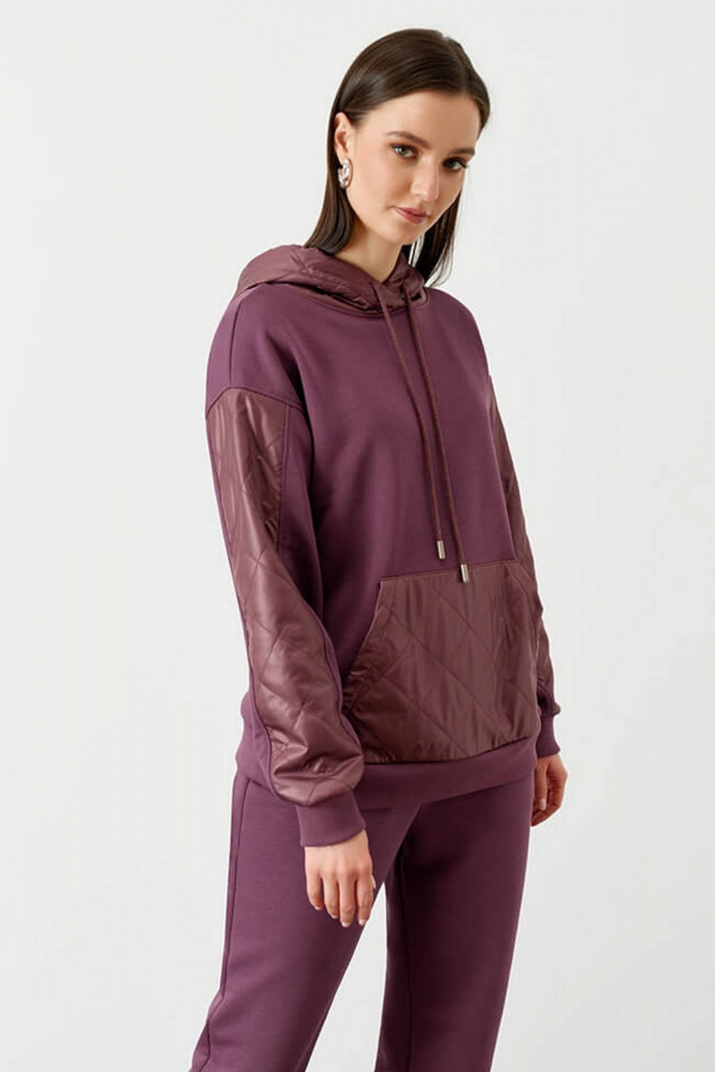 Джемперы Nelva 22719 пепельно-бордовый
