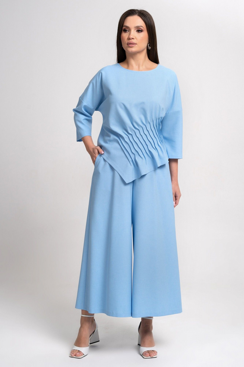 Брючный комплект Alani Collection 2311 голубой